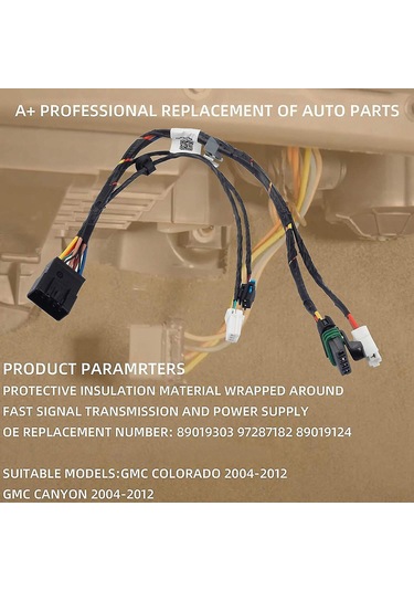 Suofeng Gmc Colorado/canyon 2004-2012 Klima Isıtıcı Blower Motor Kablolu Harness, Direk Değişim, Hızlı Kurulum 89019303, 89019124, 97287182