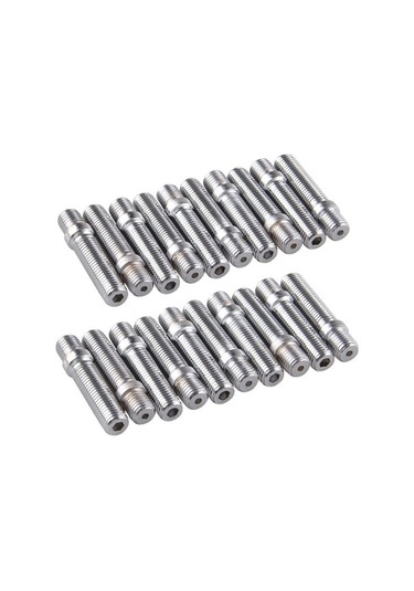 Ganzhoushop Vida Tekerlek Sones Saplama Modifikasyon Adaptörü M14x1.5 M12x1.5 Ln044 Ln033 Ln032 İçin Araba Jant Adaptörü 5.8cm 20 Adet Nb M14 x 1.5