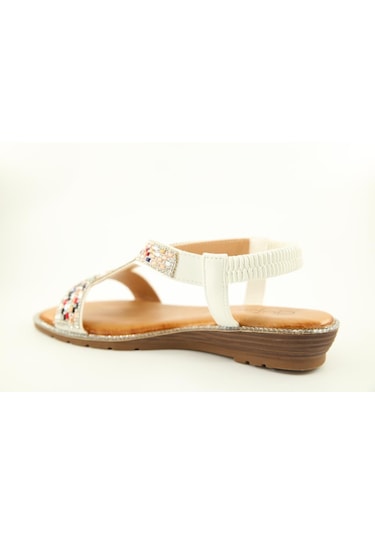 Guja 25y187-3 Ortopedik Beyaz Kadın Sandalet Beyaz