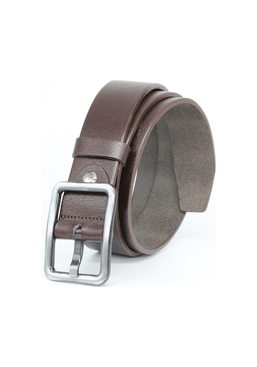 Livize Hakiki Deri Kadın Kemeri 4 Cm Kahverengi