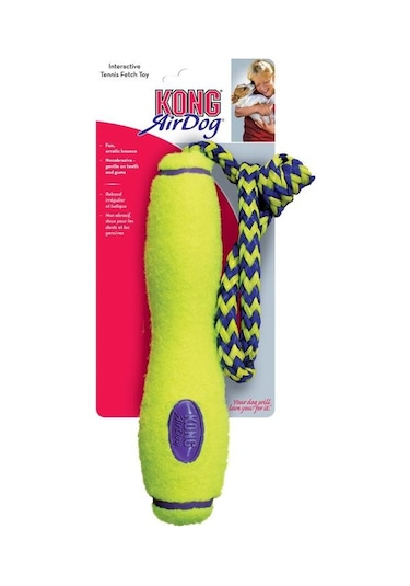 Kong Air Dog Fetch Stik İpli Köpek Oyuncağı M