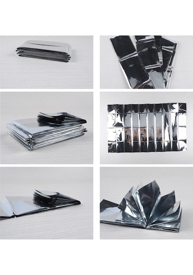 10 Paket Kanguru Acil Kamp Termal Battaniye Çok Renkli