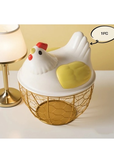 Elmpaly Pembe Plastik Kapaklı Dayanıklı Tavuk File Saklama Sepeti Pembe