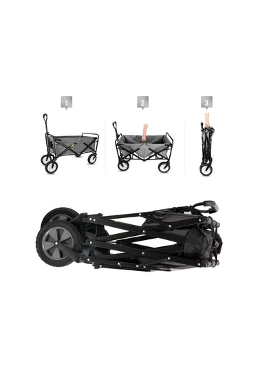 Katlanır 4 Tekerlekli Kamp Plaj Arabası Taşıma  Arabası Aa003
