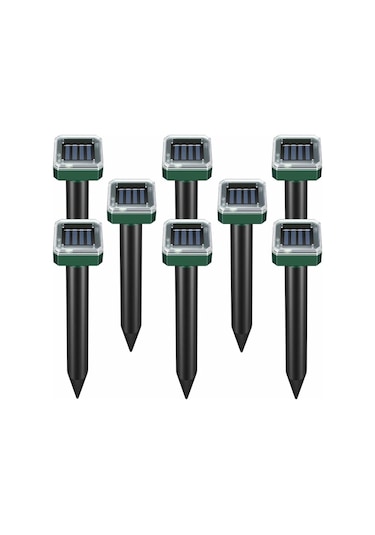 8 Adet Solar Güneş Enerjili Akrep,köstebek,yılan Fare Kovucu 750-1000 M2 Etkili Kare