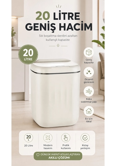 Sensörlü Çöp Kovası 20 Litre