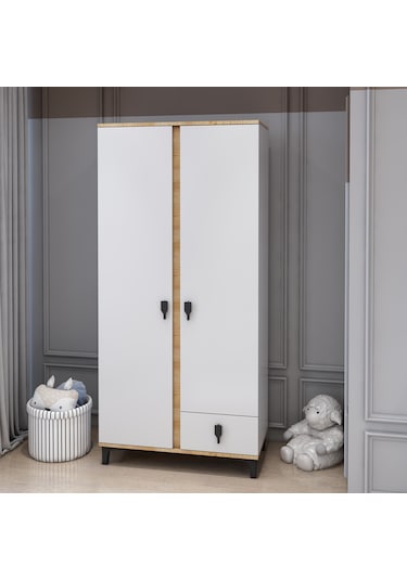 Patiko Rose 2 Kapaklı Dolap Meşe