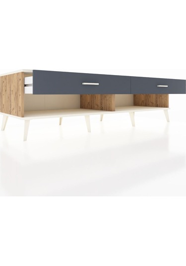 Kronos Tv Ünitesi 2 Çekmeceli 176x59x51 Çam-aytaşı/antrasit Aytası/antrasıt