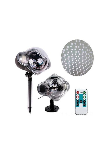Maiyame Ip65 Su Geçirmez Dış Mekan Led Işığı, Uzaktan Kumanda Ve Zamanlayıcı İle Kar Tanesi Projeksiyonu, Noel Partileri Ve Dış Mekan Aydınlatması