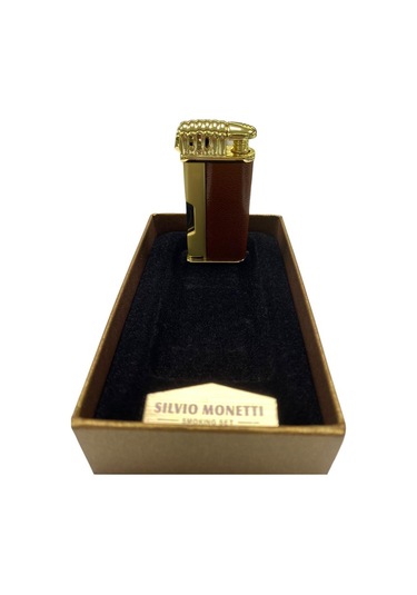 Silvio Monetti Sarı Kahverengi Deri Çakmak 709393