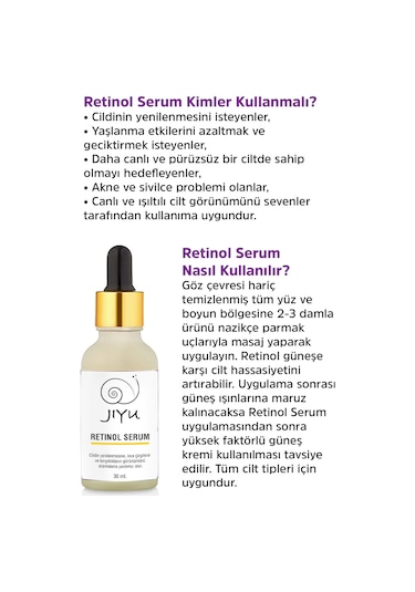 Jiyu   Cilt Yenileyici Retinol Serum 30 ML