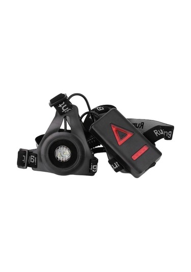 Ulzyvf Usb Siyah Şarj Mekan Led Lambası Koşu Işıkları Göğüs Gece Feneri El Dış Çalışan Qj Siyah