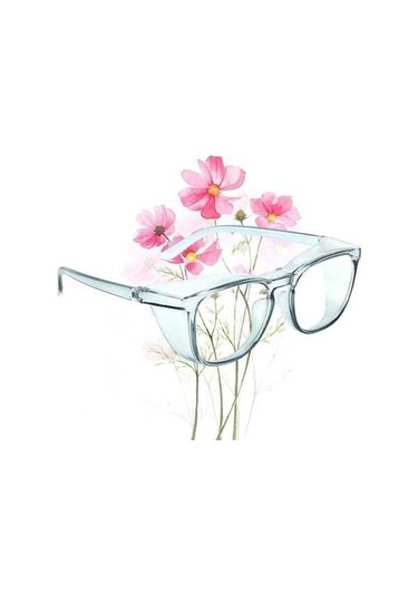 Trendooze Güvenlik Gözlükleri Kadın-erkek Saftey Anti-sis Şeffaf Mavi