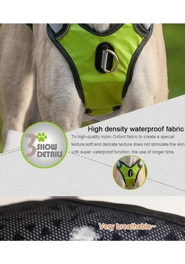 Soulader Yansıtıcı Köpek Koşum Yeleği, Güvenlik Işıklı Gece Yürüyüş Koşu Tasması, Eğitim Ve Servis Köpekleri İçin Dayanıklı Outdoor Pet Aksesuarları