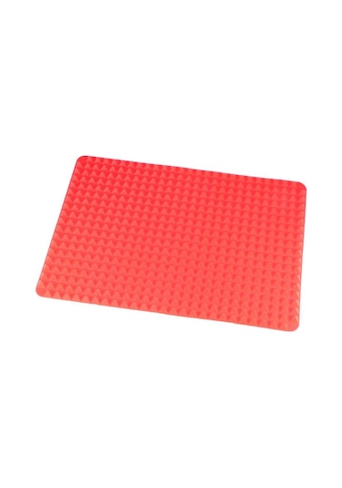 Kırmızı Piramit Bakeware Yapışmaz Silikon Pişirme Mat Pad Isıya Dayanıklı Barbekü Mat Fırın Pişirme Tepsisi Mutfak Kırmızı