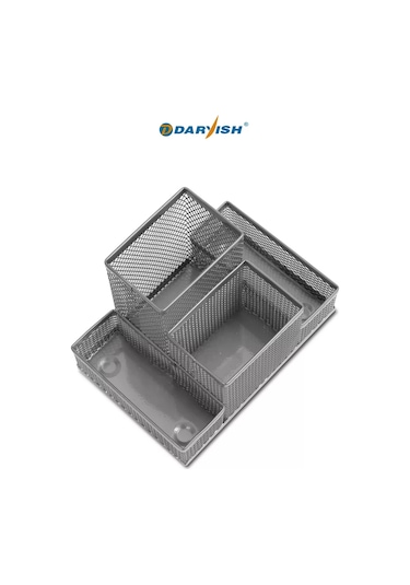 Darvish Tm Metal Ofis Kırtasiye Masa Organizeri 227238604 Gümüş