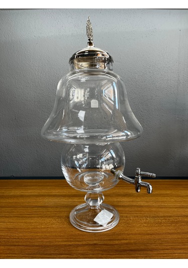 Lüks Musluklu Cam Lohusa Şerbetlik Damacana Sebil 5 Lt Şeffaf