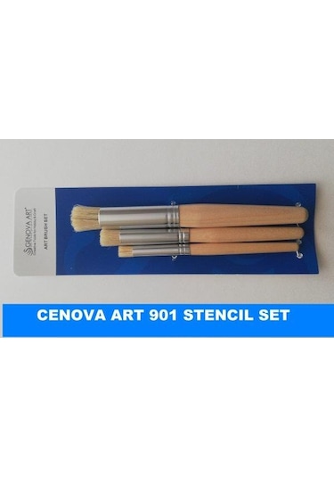Cenova Art Stencil Fırça 3 Lü Set 901/1