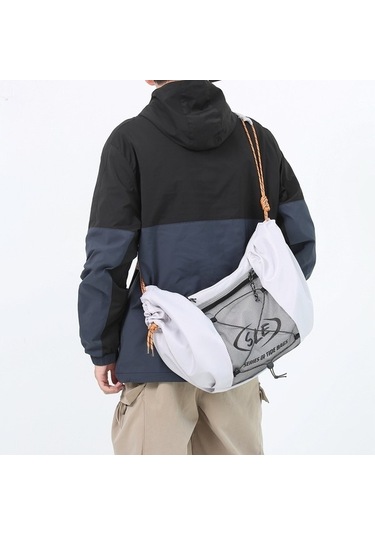 Agoodshop 2024 Yeni Düz Renk Su Geçmez Omuz Çantası - Çift Crossbody Trend Omuz Çantası A.Haki