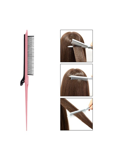 Suntek Kuaförlük Için Kuyruk Tarağı Alay Boyama Pembe