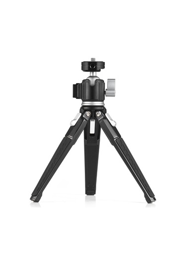 Reedark Alüminyum Masaüstü Tripod, 3 Seviye Yükseklik Ayarı, Kuleli Kafa, 1/4 Vida Ve Soğuk Ayaklık, 3kg Yük Taşıma Kapasitesi