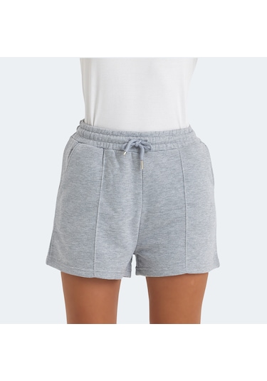 Slazenger VIXI Kadın Cepli Gri Şort