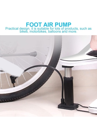 Mini Yüksek Basınçlı Ayak Pompası El Pompası Bisiklet Pompası Top Pompası