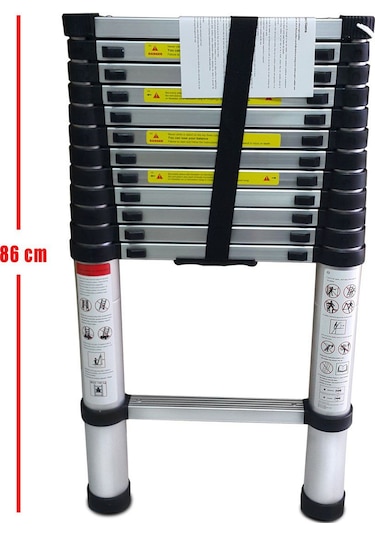 Teleskopik Merdiven 3.80 Metre 13 Basamak
