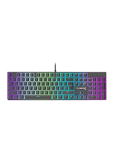 Turbox TR-MK10PD Pudding Mavi Switch USB Kablolu RGB Oyuncu Mekanik Klavye