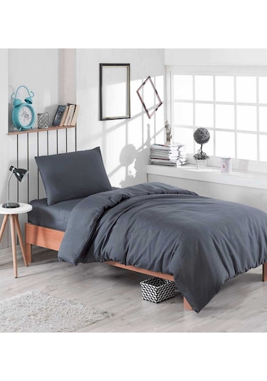 Eponj Home Paint Nevresim Takımı Tek Kişilik D.Boya Füme
