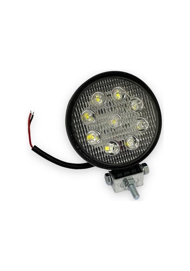 Nıken 9v-48v Çalışma Lambası 9 X 3w Power Ledli Yuvarlak 114 Mm