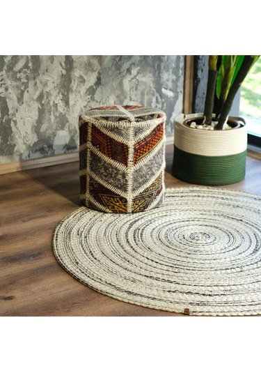 Dekomatt Cortado Dekoratif Paspas Siyah Bej