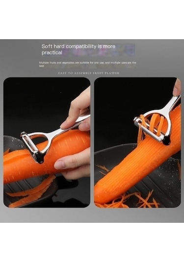 Soyucu Elma Meyve Soyucu Çok Fonksiyonlu Gümüş Renk Pratik Gümüş