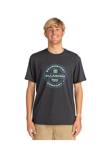 Billabong Erkek Tişört Rotor Fill Ss Siyah Siyah SIYAH