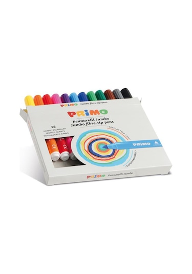 Primo Yıkanabilir Jumbo Keçeli Kalem 12 Li