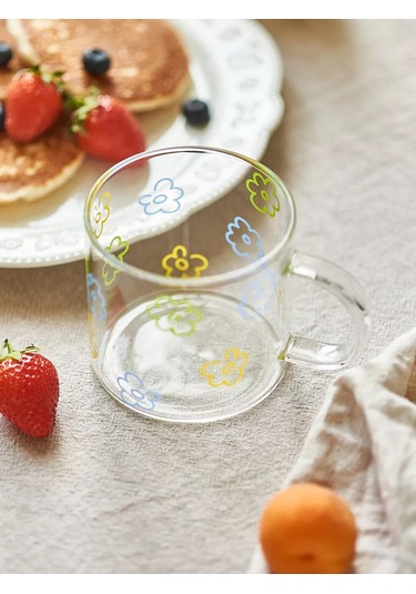 Roomi 450 Ml Borosilikat Cam Bardak Saplı 245079467 Beyaz