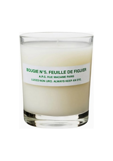 A.p.c Şeffaf Cam Kaplı 150g Mum 50 Saat Kullanım Feuılle De Fıguıer