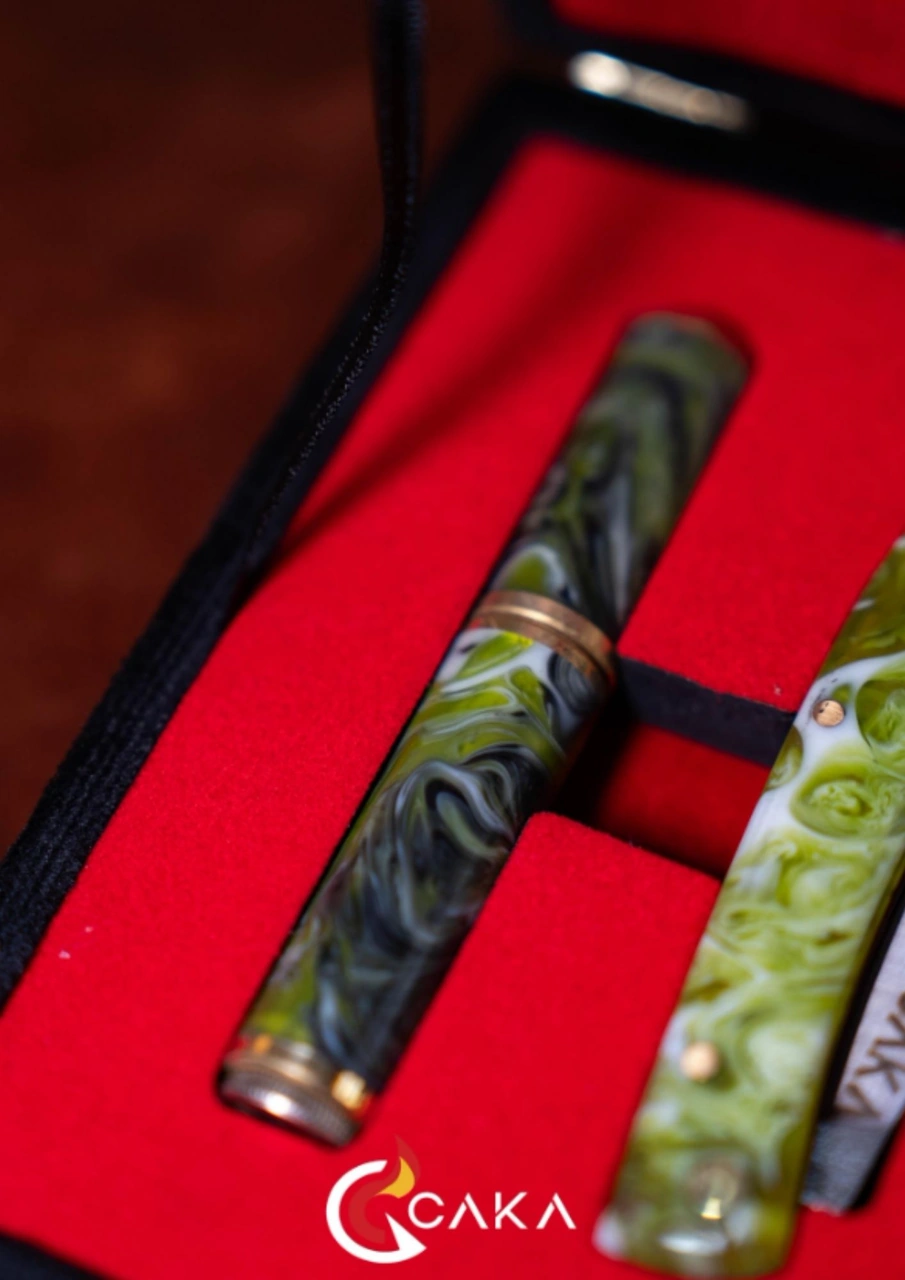 Caka Lighter Orıgın Premium Çakı & Çakmak Seti Yeşil Serisi Yeşil