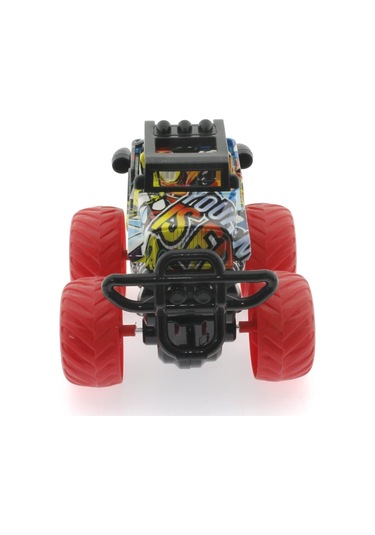 Die Cast Off Road Dev Kırmızı Teker Araba