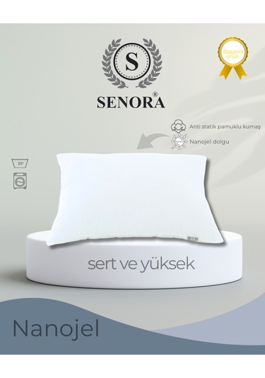 Sertnve Yüksek Nanojel Yastık Çökme Yapmaz