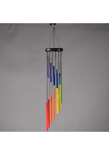 Açık Dekorasyon Metal Renkli Dönen Rüzgar Zil Süsleri Yaratıcı Hediye