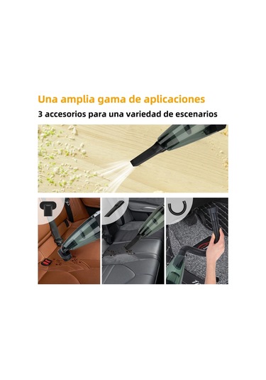 A-016 Güçlü Emiş Akülü Elektrikli Süpürge Şarj Edilebilir Araba Ev Temizlik Aracı