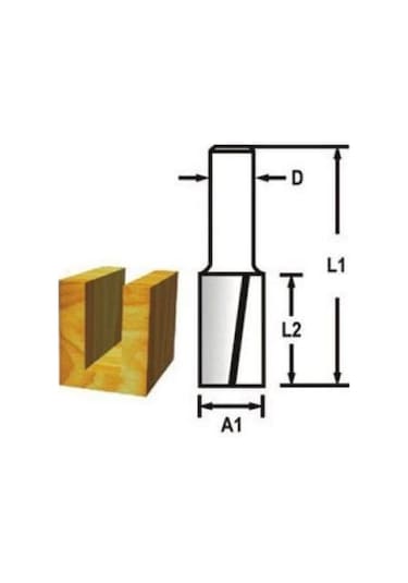 Makita D-47597 Freze Dalma Düz Kanal Bıçağı Çift Bıçak 22 Mm