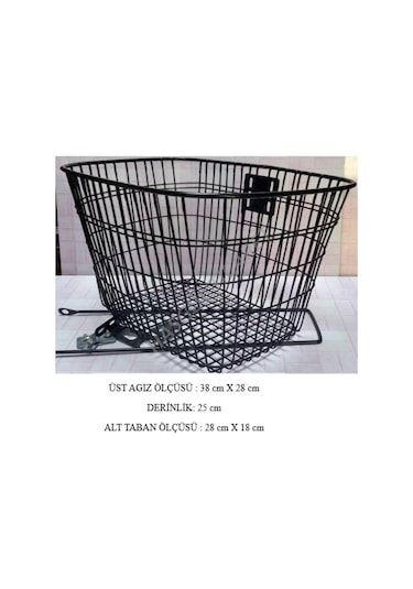 Hsgl Bisiklet Ön Sepet Kalın Telli 1Ci