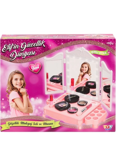 Zey2044 Led Işıklı Elif'in Güzellik Dünyası Makyaj Seti -zey Toys