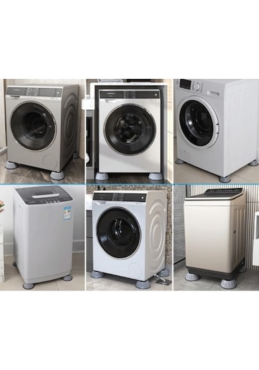 Çamaşır Makinesi Titreşim Engelleyici Set Çok Renkli