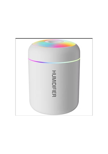 Rgb Beyaz 180 Ml Usb Ultrasonik Ofis Oda Ve Araba Hava Nemlendirici Buhar Makinesi Aroma Difizörü