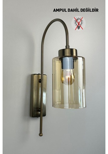 Vetra Bal Rengi Cam Aplik Duvar Lambası Modern Otel Cafe Vintage Salon Yatak Odası Merdiven Retro Bal