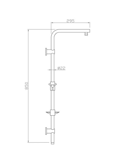 Tema 53240 Rain Quadro Tepe Duş Takımı Seti Krom