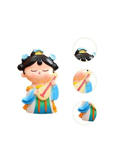 Suntek Çin Tang Kız Heykelcik Koleksiyonu 4,8cmx3,4cmx7,5cm